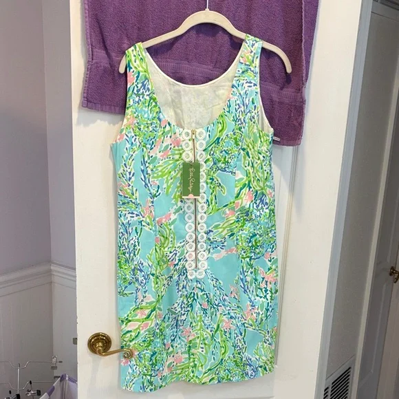 NWT Lilly Pulitzer Blue and Green Sleeveless Dress - Picture 5 of 10